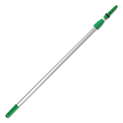 Unger Opti-Loc Aluminum Extension Pole, 13ft, Two Sections, Green/Silver UNGEZ400