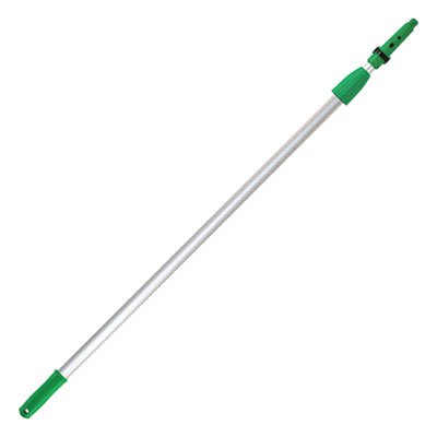 Opti-Loc Aluminum Extension Pole, 4 ft, Two Sections, Green/Silver UNGEZ120