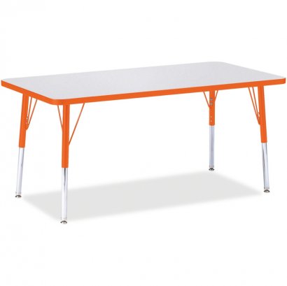 Jonti-Craft Orange Edge Rectangle Table 6408114