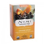 Numi Organic Teas and Teasans, 1.58oz, White Orange Spice, 16/Box NUM10240