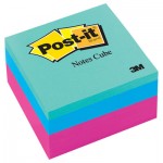 Post-It Notes Original Cubes, 3 x 3, Pink Wave, 400/Pad MMM2027RCR
