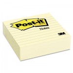 Post-It Notes 675YL Original Lined Notes, 4 x 4, 300/Pad MMM675YL