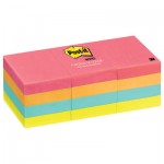 Post-It Notes 653AN Original Pads in Cape Town Colors, 1 1/2 x 2, 100/Pad, 12 Pads/Pack