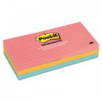 Post-It Notes 6306AN Original Pads in Cape Town Colors, 3 x 3, Lined, 100/Pad, 6 Pads/Pack MMM6306AN