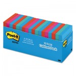 Post-It Notes Original Pads in Jaipur Colors Cabinet Pack, 3 x 3, 100 Sheets/Pad, 18/Pack MMM65418BRCP
