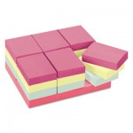 Post-It Notes Original Pads in Marseille Colors, Value Pack, 1 1/2 x 2, 100/Pad, 24 Pads/Pack