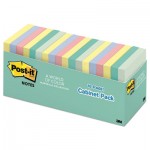 Post-it Pop-up Notes Original Pop-up Refill, 3 x 3, Marseille Collection, 18/Pack MMMR33018APCP