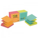 Post-it Pop-up Notes R330-N-ALT Original Pop-up Refill, Alternating Cape Town Colors, 3 x 3, 100