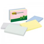 Post-It Greener Notes 655RPA Original Recycled Note Pads, 3 x 5, Helsinki, 100/Pad, 5 Pads/Pack MMM655RPA