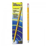 Dixon Oriole Woodcase Presharpened Pencil, HB #2, Yellow, Dozen DIX12886