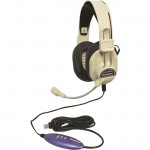 Hamilton Buhl Over Ear Headset w/ Microphone USB HA-66USBSM