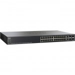 Cisco P 24-Port 10 100 PoE Stackable Managed Switch - Refurbished SF500-24-K9-G5-RF