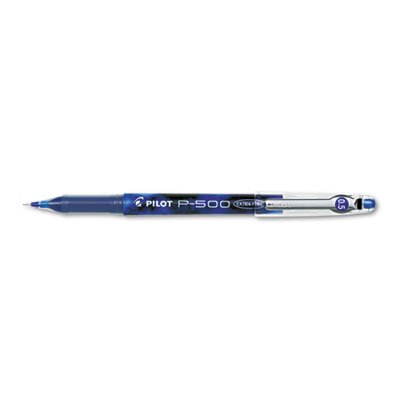 Pilot P-500 Precise Gel Ink Roller Ball Stick Pen, Blue Ink, .5mm, Dozen PIL38601