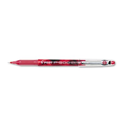 Pilot P-500 Precise Gel Ink Roller Ball Stick Pen, Red Ink, .5mm, Dozen PIL38602