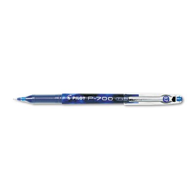 Pilot P-700 Precise Gel Ink Roller Ball Stick Pen, Blue Ink, .7mm, Dozen PIL38611