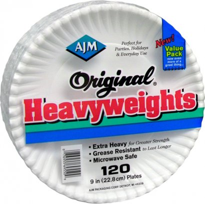 AJM Packaging Original Heavyweights Plates OH9AJBXWH