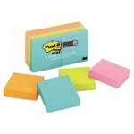 Post-it Notes Super Sticky 622-8SSMIA Pads in Miami Colors, 2 x 2, 90/Pad, 8 Pads/Pack MMM6228SSMIA