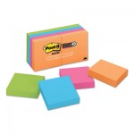 Post-it Notes Super Sticky Pads in Rio de Janeiro Colors, 2 x 2, 90-Sheet Pads, 8/Pack MMM6228SSAU
