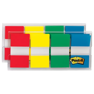 Post-It Flags Page Flags in Portable Dispenser, Standard, 160 Flags/Dispenser MMM680RYGB2