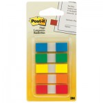 Post-It Flags 6835CF Page Flags in Portable Dispenser, 5 Standard Colors, 20 Flags/Color MMM6835CF