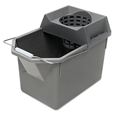 RCP 6194 STL Pail/Strainer Combination, 15qt, Steel Gray RCP6194STL