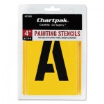 Chartpak Painting Stencil Set, A-Z Set/0-9, Manila, 35/Set CHA01565