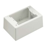 Panduit Pan-Way 1 Gang Power Rated Surface Mounting Box JBP1DWH