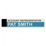 Advantus Panel Wall Sign Name Holder, Acrylic, 9 x 2, Clear AVT75318