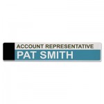 Advantus AVT-75329 Panel Wall Sign Name Holder, Acrylic, 9 x 2, 6/Pack, Clear AVT75329