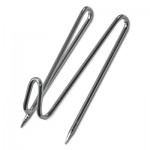 Advantus Panel Wall Wire Hooks, Silver, 25 Hooks/Pack AVT75370