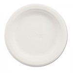 Chinet HUH21225 Paper Dinnerware, Plate, 6" dia, White, 1000/Carton HUH21225