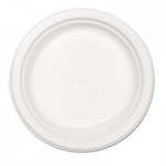 HUH21227 Paper Dinnerware, Plate, 8 3/4" dia, White, 500/Carton HUH21227