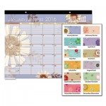 At-A-Glance Paper Flowers Desk Pad, 22 x 17, 2016 AAG5035