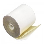 Pm Company 9225 Paper Rolls, Credit Verification, 2 1/4" x 70 ft, White/Canary, 50/Carton PMC09225