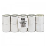 Pm Company 9325 Paper Rolls, Credit Verification, 2 1/4" x 70 ft, White/Canary, 10/Pack PMC09325