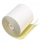 Pm Company 7706 Paper Rolls, Two Ply Receipt Rolls, 3" x 90 ft, White/Canary , 50/Carton PMC07706