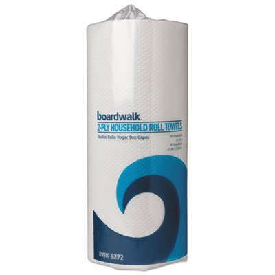 BWK 6272 Paper Towel Rolls, Perforated, 2-Ply, White, 85 Sheets/Roll, 30 Rolls/Carton BWK6272