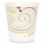 Solo R53SYM Paper Water Cups, Waxed, 5oz, 100/Bag, 30 Bags/Carton SCCR53SYMCT