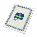Geographics Parchment Paper Certificates, 8-1/2 x 11, Blue Royalty Border, 50/Pack GEO22901