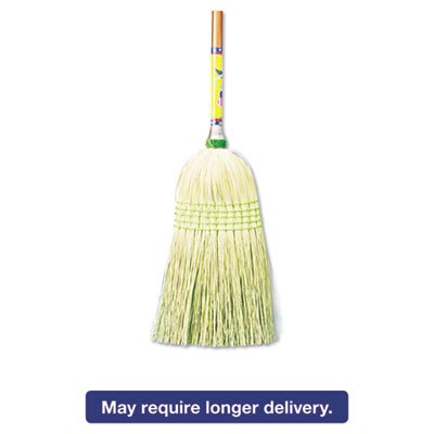 UNS 926C Parlor Broom, Corn Fiber Bristles, 42" Wood Handle, Natural, 12/Carton BWK926CCT