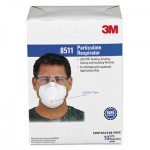 Particulate Respirator w/Cool Flow Exhalation Valve, 10 Masks/Box MMM8511