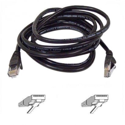 Belkin Patch Cord A3L791-20-BLK-S