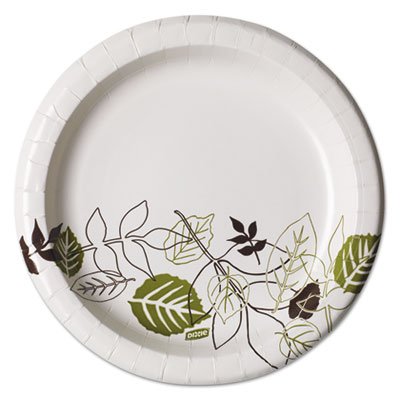 Pathways Soak-Proof Shield Mediumweight Paper Plates, 8 1/2", Pathway, 125/Pack DXEUX9PATHPK