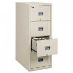 FireKing Patriot Insulated Four-Drawer Fire File, 17-3/4w x 31-5/8d x 52-3/4h, Parchment FIR4P1831CPA