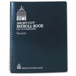 Dome Payroll Record, Single Entry System, Blue Vinyl Cover, 8 3/4 x11 1/4 Pages DOM650