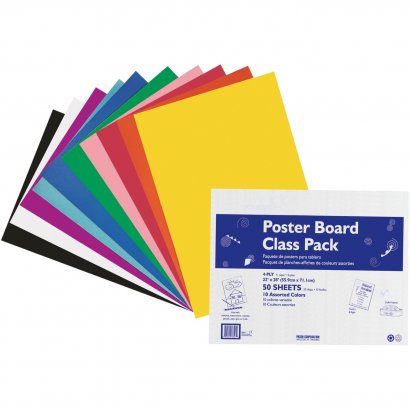 Pacon Peacock Poster Board Class Pack 76347