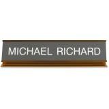 Pedestal Aluminum 2"x10" Desk Sign K53