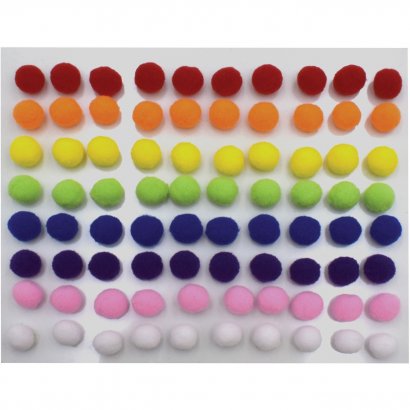 Creativity Street Peel-n-Stick Pom Pons AC813001