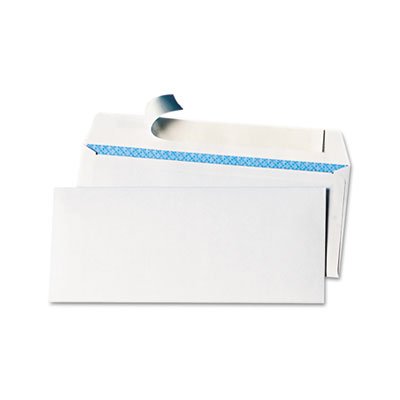 UNV36004 Peel Seal Strip Business Envelope, Security Tint, #10, White, 100/Box UNV36004