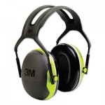 3M PELTOR X4 Earmuffs, 27 dB NRR, Fluorescent Yellow-Green MMMX4A